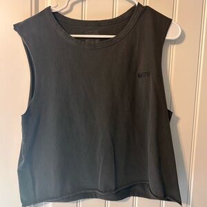 Vans Women's Washed Cropped Muscle Tank Tee